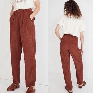 Madewell Corduroy High-Rise Tapered Pants
